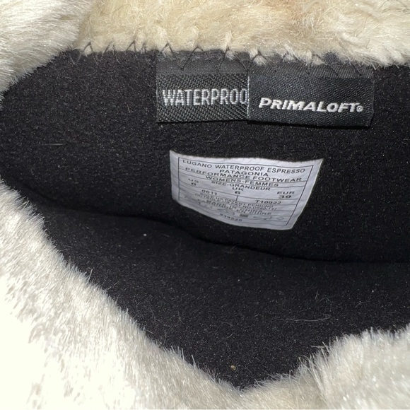 Patagonia Lugano Espresso Brown Suede Waterproof Winter Boot Primaloft Woman - Picture 9 of 10